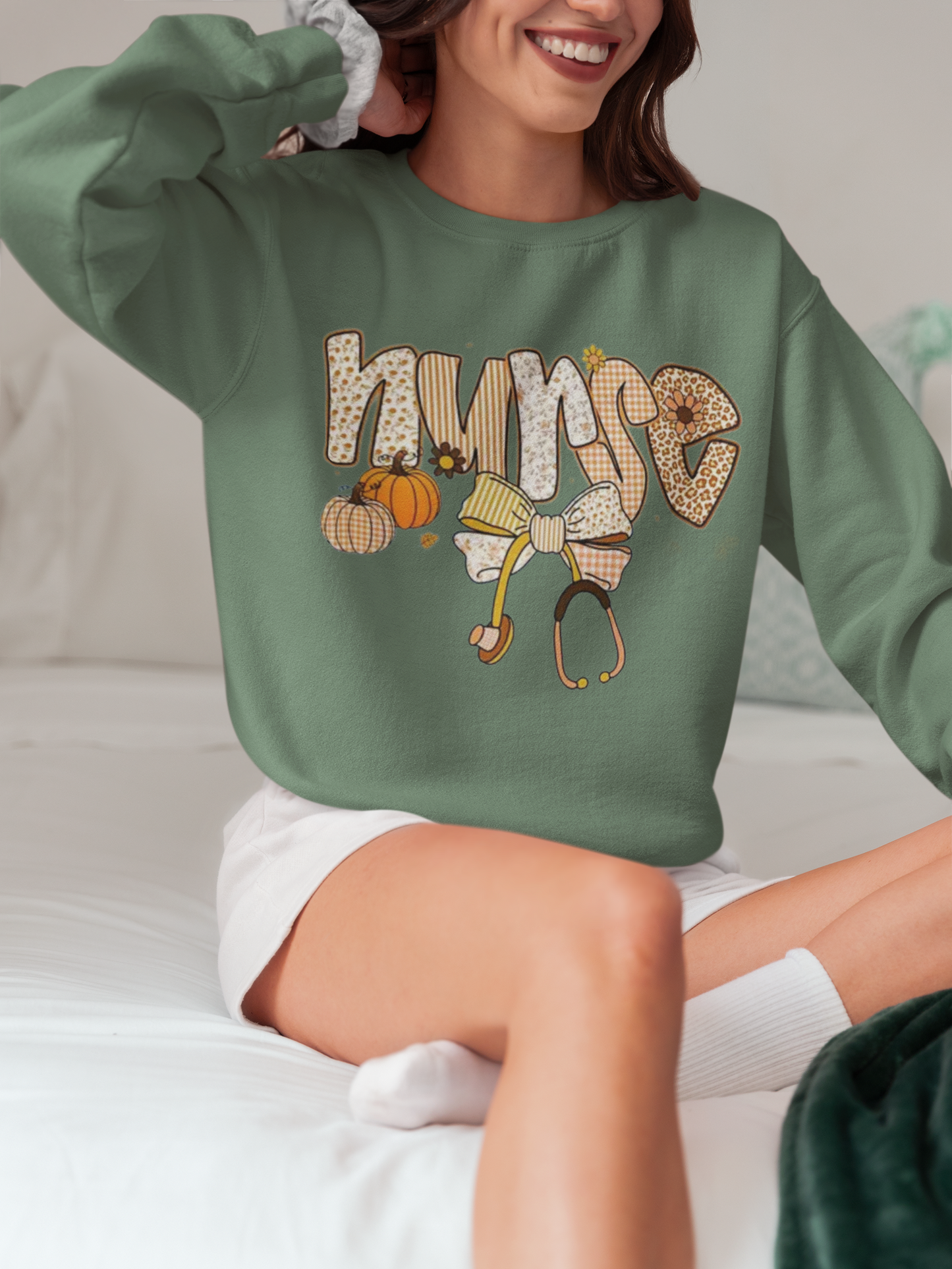 Gildan sweatshirt, Nurse, Fall, Winter, 18000, Heavy Cotton, Women.