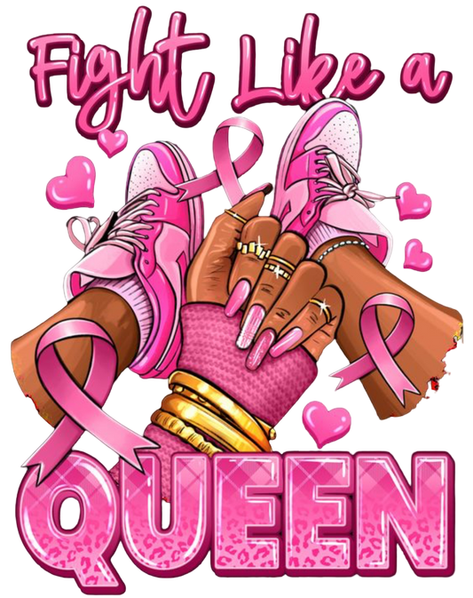 Gildan Unisex Soft Style, Pink, Breast cancer, Fight, Queen