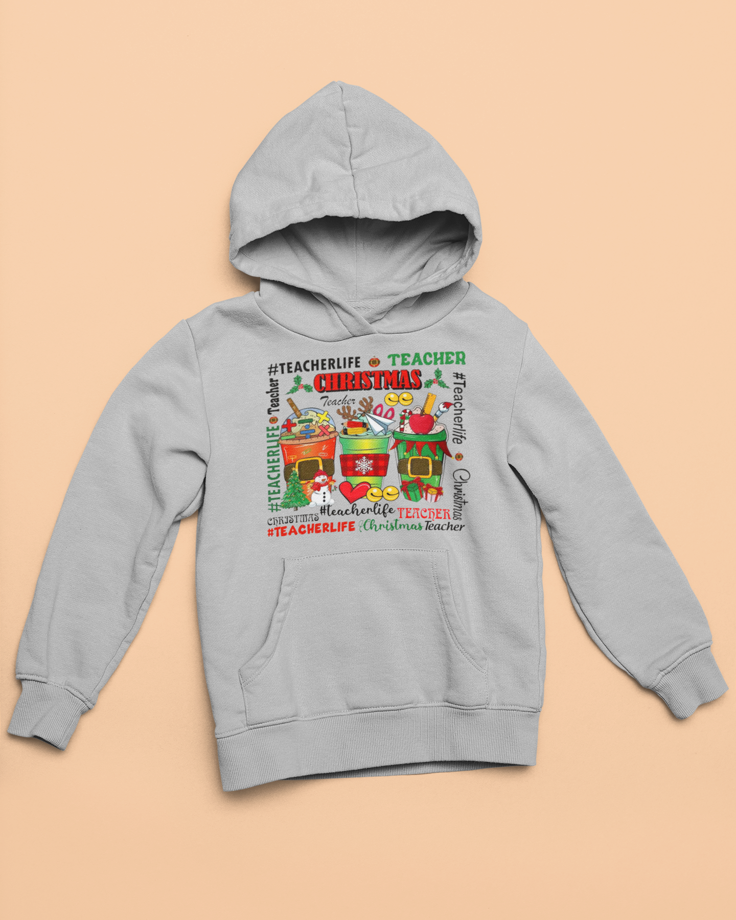 Gildan Hoodie 18500, Winter, Fall, Christmas, Teacher, Season, Heavy Cotton, Unisex