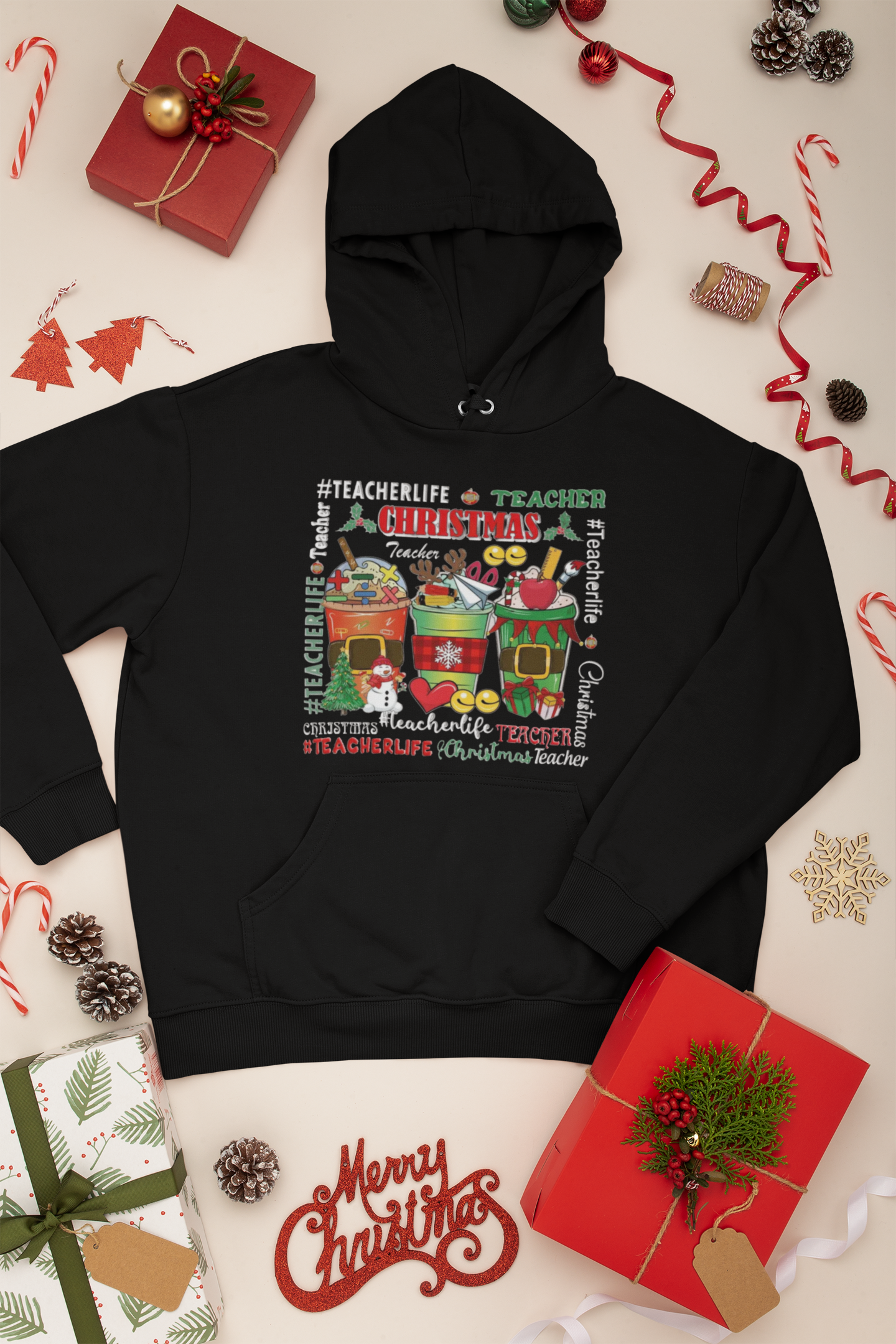 Gildan Hoodie 18500, Winter, Fall, Christmas, Teacher, Season, Heavy Cotton, Unisex