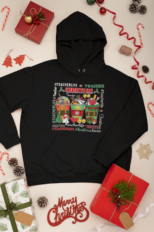 Gildan Hoodie 18500, Winter, Fall, Christmas, Teacher, Season, Heavy Cotton, Unisex